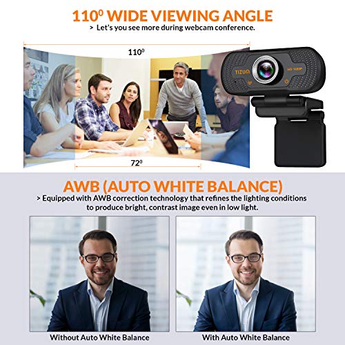 Tizum iStuff365 ZW78- Full HD 1080p Webcam, Widescreen Viewing Angle, Auto Light Correction, Noise-Reducing Mic Tizum iStuff365 ZW78- Full HD 1080p Webcam, Widescreen Viewing Angle, Auto Light Correction, Noise-Reducing Mic