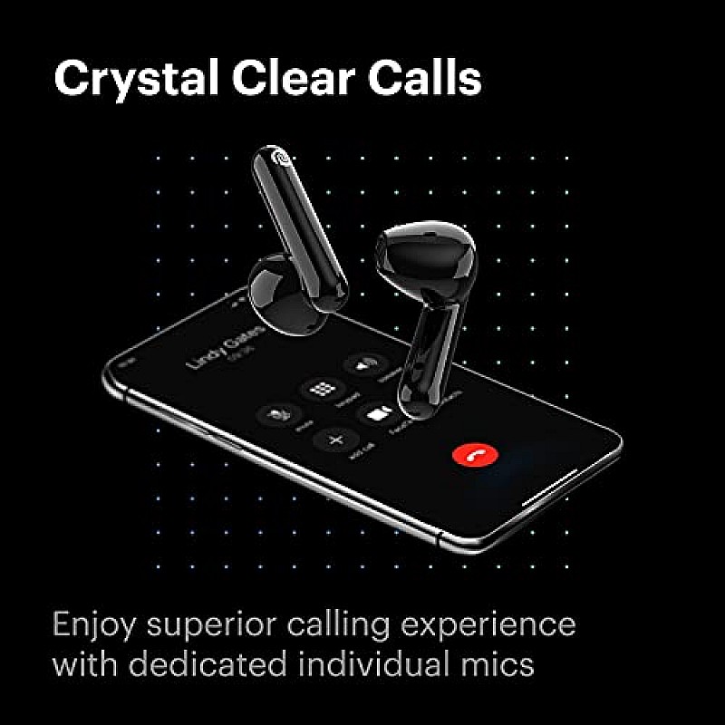 Noise Air Buds Truly Wireless Earbuds with Mic for Crystal Clear Calls, HD Sound, - Jet Black