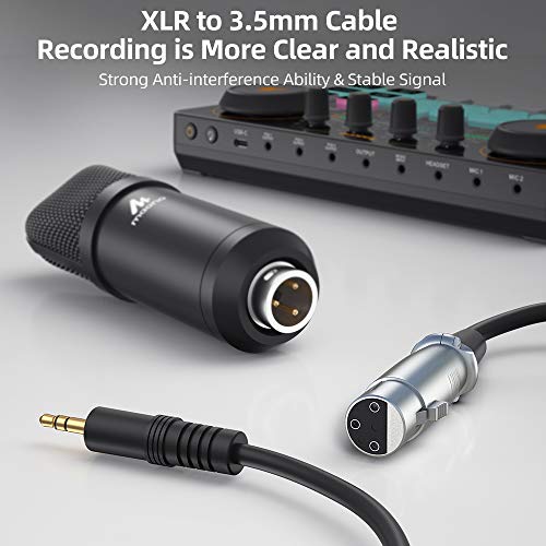 MAONO AU-PM320S Professional XLR Condenser Microphone Kit, Cardioid Vocal Studio Recording Mic for Streaming, Voice Over, Project, Home-Studio MAONO AU-PM320S Professional XLR Condenser Microphone Kit, Cardioid Vocal Studio Recording Mic for Streaming, Voice Over, Project, Home-Studio