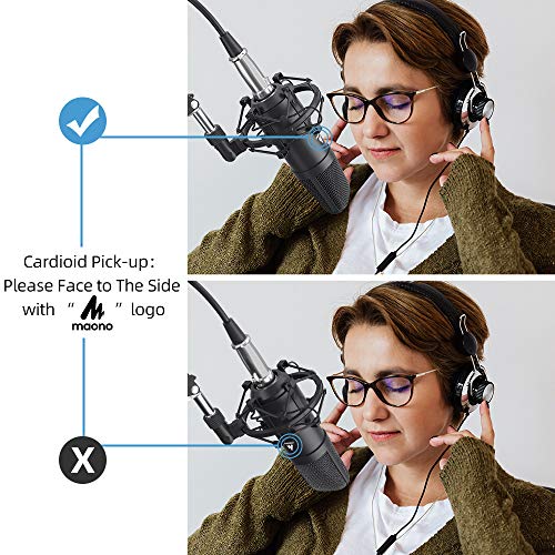 MAONO AU-PM320S Professional XLR Condenser Microphone Kit, Cardioid Vocal Studio Recording Mic for Streaming, Voice Over, Project, Home-Studio MAONO AU-PM320S Professional XLR Condenser Microphone Kit, Cardioid Vocal Studio Recording Mic for Streaming, Voice Over, Project, Home-Studio