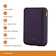 URBN 10000 mAh Li-Polymer Ultra Compact Power Bank 12W Fast Charge Dual USB Output Pocket Size (Purple)