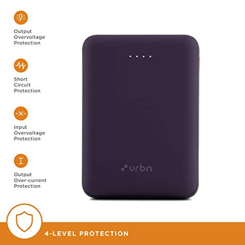 URBN 10000 mAh Li-Polymer Ultra Compact Power Bank 12W Fast Charge Dual USB Output Pocket Size (Purple) URBN 10000 mAh Li-Polymer Ultra Compact Power Bank 12W Fast Charge Dual USB Output Pocket Size (Purple)