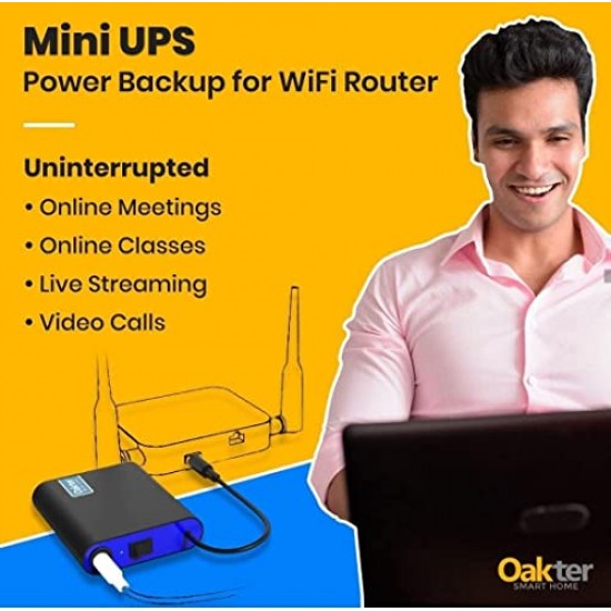 Oakter mini ups 12v wi-fi router Power Backup for Router