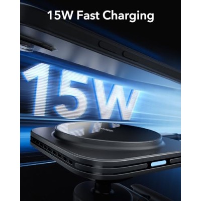 ESR for MagSafe Car Mount Charger,15W Magnetic Wireless Car Charger, Compatible with MagSafe Car Charger Black ESR for MagSafe Car Mount Charger,15W Magnetic Wireless Car Charger, Compatible with MagSafe Car Charger Black