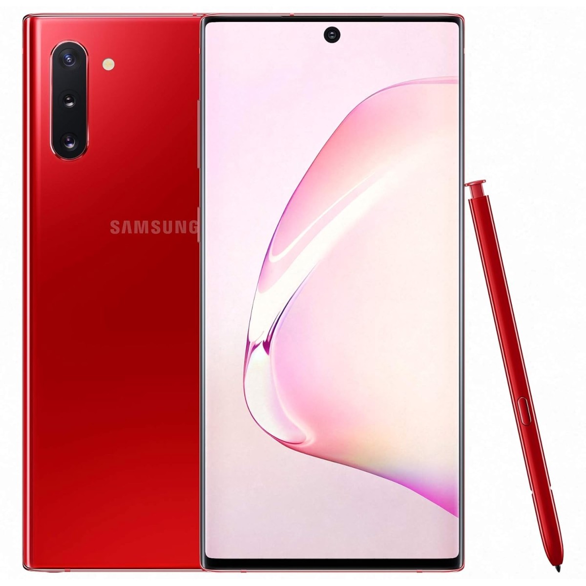 Samsung Galaxy Note 10 (Aura Red, 8GB RAM, 256GB Storage) refurbished