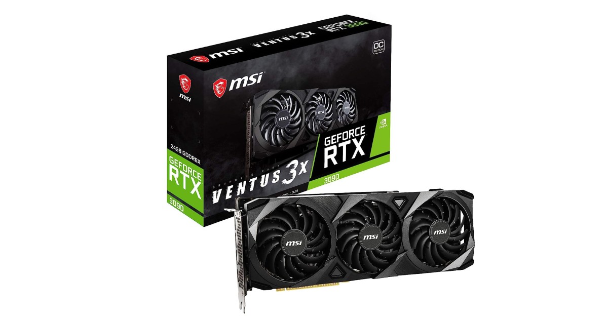 MSI GeForce RTX 3090 Ventus 3X 24G OC Gaming Graphics Card