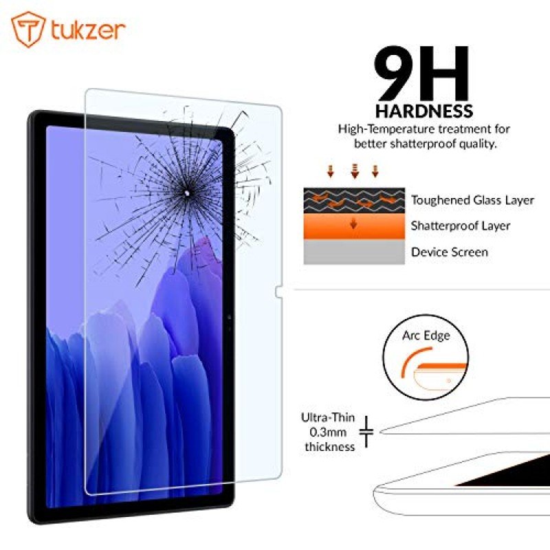 Tukzer Tempered Glass Screen Protector for Samsung Galaxy Tab Tukzer Tempered Glass Screen Protector for Samsung Galaxy Tab