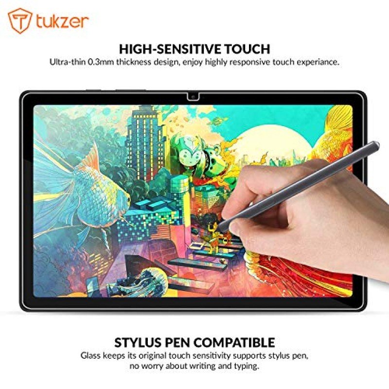 Tukzer Tempered Glass Screen Protector for Samsung Galaxy Tab Tukzer Tempered Glass Screen Protector for Samsung Galaxy Tab