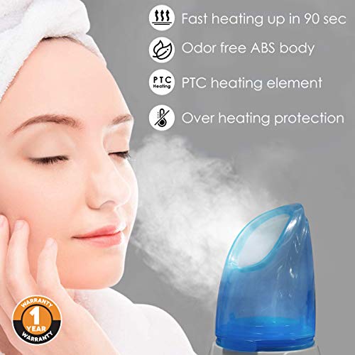 AGARO Aura Face Steamer, Vaporizer Steam Inhaler (Blue and White) AGARO Aura Face Steamer, Vaporizer Steam Inhaler (Blue and White)