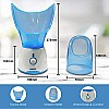 AGARO Aura Face Steamer, Vaporizer Steam Inhaler (Blue and White)