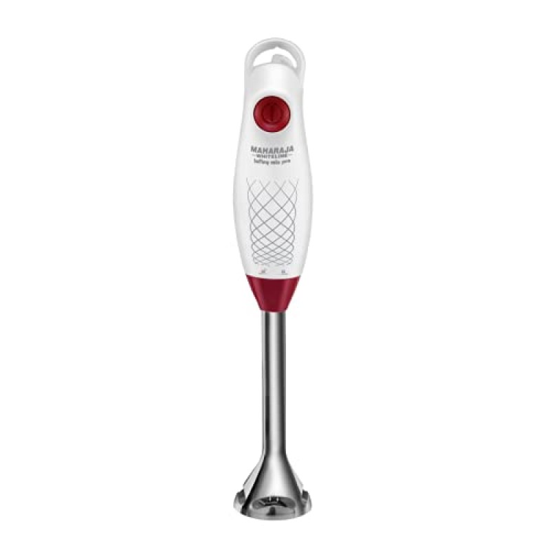 Maharaja Whiteline HB-124 Hand Blender, 175W (White, 1 Jar)