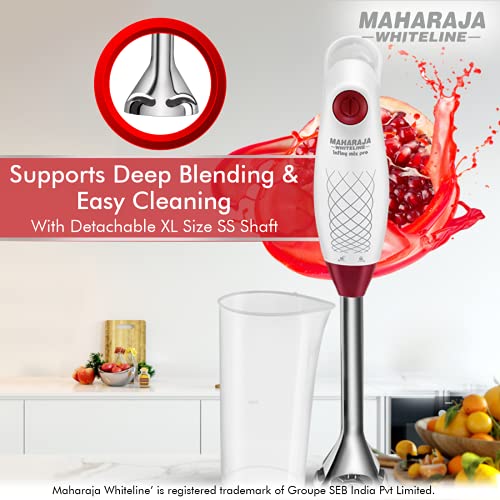 Maharaja Whiteline HB-124 Hand Blender, 175W (White, 1 Jar) Maharaja Whiteline HB-124 Hand Blender, 175W (White, 1 Jar)