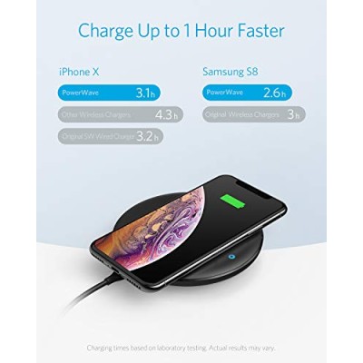 Anker Wireless Charger PowerWave 7.5 Pad with Internal Cooling Fan with Quick Charge Adapter Anker Wireless Charger PowerWave 7.5 Pad with Internal Cooling Fan with Quick Charge Adapter