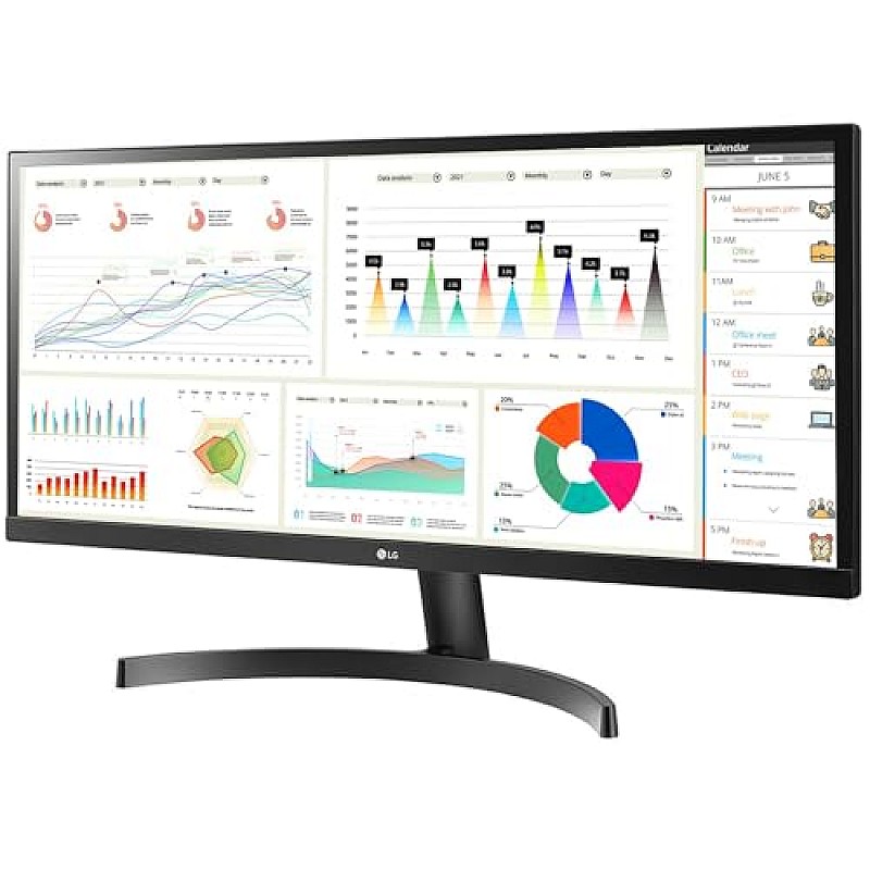 LG Electronics 29 Inch 29Wl500 Ultrawide LCD 2560 X 1080 Pixels IPS Display Monitor- HDR 10 Black