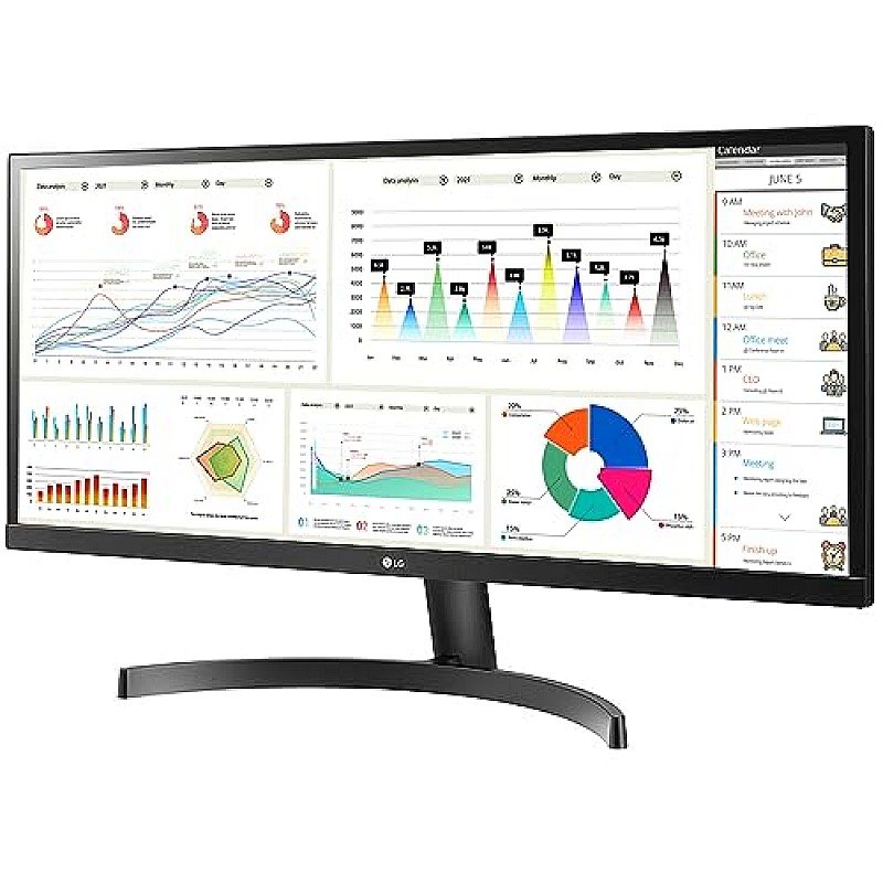 LG Electronics 29 Inch 29Wl500 Ultrawide LCD 2560 X 1080 Pixels IPS Display Monitor- HDR 10 Black