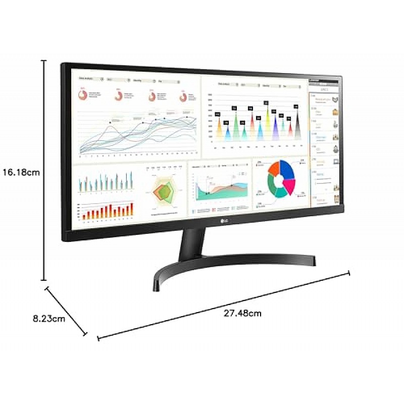 LG Electronics 29 Inch 29Wl500 Ultrawide LCD 2560 X 1080 Pixels IPS Display Monitor- HDR 10 Black