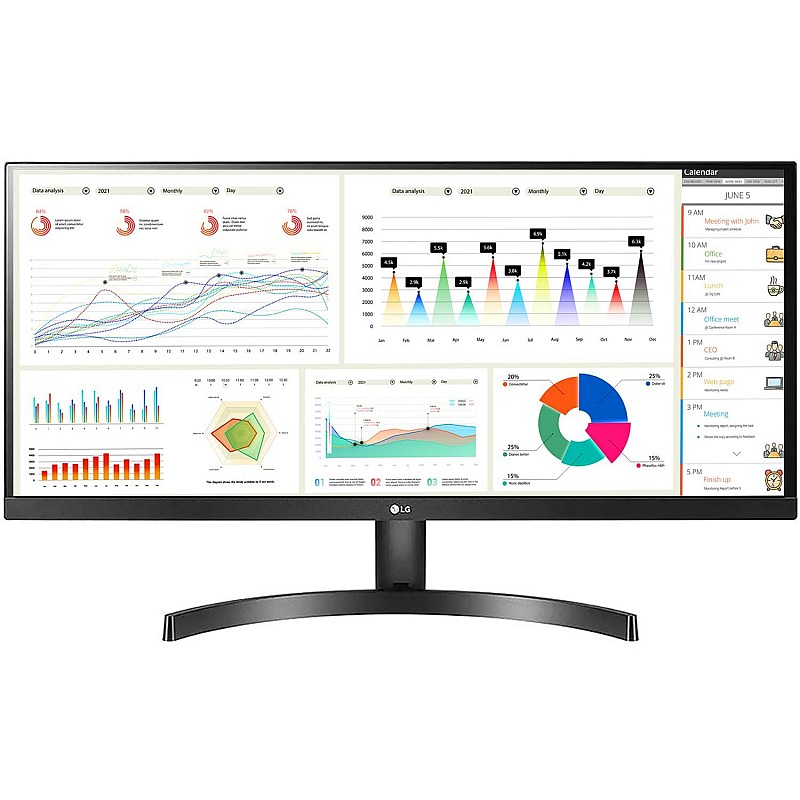 LG Electronics 29 Inch 29Wl500 Ultrawide LCD 2560 X 1080 Pixels IPS Display Monitor- HDR 10 Black