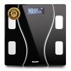 beatXP Black Art Weighing Machine with Backlit LCD Panel Weight Machine for Body Weight beatXP Black Art Weighing Machine with Backlit LCD Panel Weight Machine for Body Weight