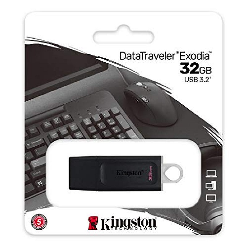 Kingston DataTraveler Exodia DTX/32 GB Pen Drive USB 3.2 Gen 1 (Multicolor)-