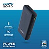 URBN 20000 mAh Lithium Polymer 22.5W Super Fast Charging Ultra Compact Power Bank with Quick Charge Power Delivery (Blue)