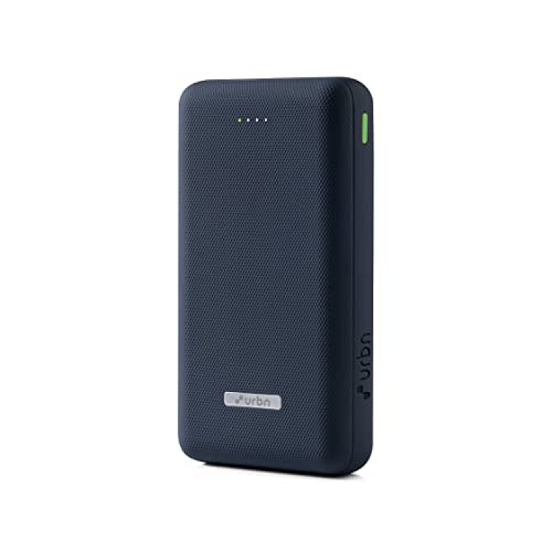 URBN 10000 mAh Lithium Polymer Power Bank with 22.5 Watt Super Fast Charging, Blue