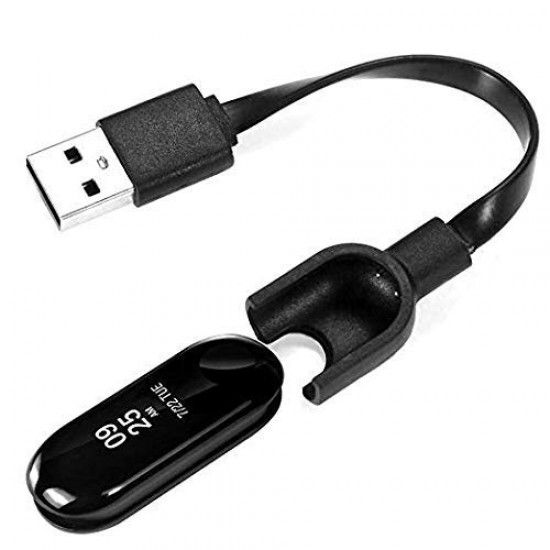 Mi Band 5 USB Charger Charging Cable Easy Replacement Cord Dock Band 5 Only Black 