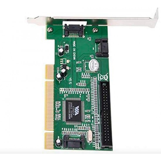 BigPlayer PCI to 3 SATA+1 IDE Card, Green