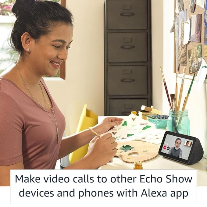 Amazon Echo Show 5 (2nd Gen) - Smart speaker with 5.5" screen, crisp sound and Alexa (Black) Amazon Echo Show 5 (2nd Gen) - Smart speaker with 5.5" screen, crisp sound and Alexa (Black)