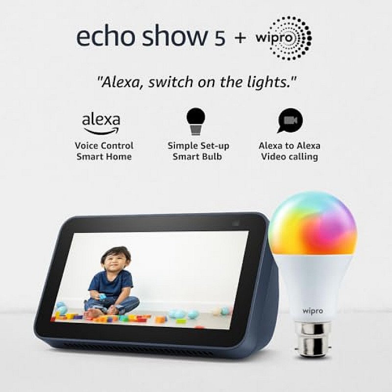 Amazon Echo Show 5 (2nd Gen) - Smart speaker with 5.5" screen, crisp sound and Alexa (Black)