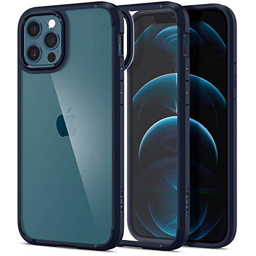 Spigen Ultra Hybrid Back Cover Case for iPhone 12 and iPhone 12 Pro (TPU + Poly Carbonate Navy Blue) Spigen Ultra Hybrid Back Cover Case for iPhone 12 and iPhone 12 Pro (TPU + Poly Carbonate Navy Blue)