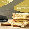 Bajaj SWX 4 Deluxe 800-Watt 2-Slice Grill Sandwich Maker Non-Stick Coated Plates for Easy-to-Clean Black Sandwich Toaster