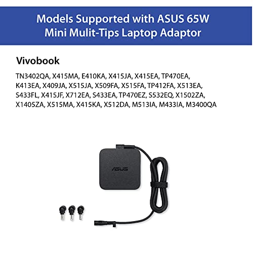 ASUS U65W-01 Mini Mulit-Tips Adaptor/Charger Pin with Plug Dimension 4.0mm*1/4.5mm*1/5.5mm*1 - Black ASUS U65W-01 Mini Mulit-Tips Adaptor/Charger Pin with Plug Dimension 4.0mm*1/4.5mm*1/5.5mm*1 - Black