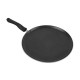 CELLO 3Pcs Prima Non-Stick Cookware Set Induction Base Kadhai, Fry Pan Non Stick Dosa Tawa With Glass Lid, Hammertone Black