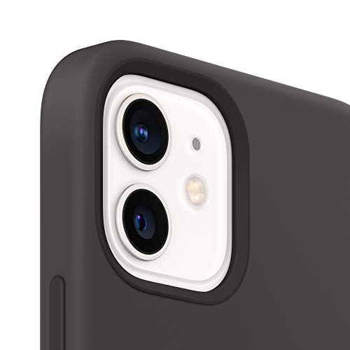 Apple Silicone Case with MagSafe (for iPhone 12, 12 Pro) - Black Apple Silicone Case with MagSafe (for iPhone 12, 12 Pro) - Black