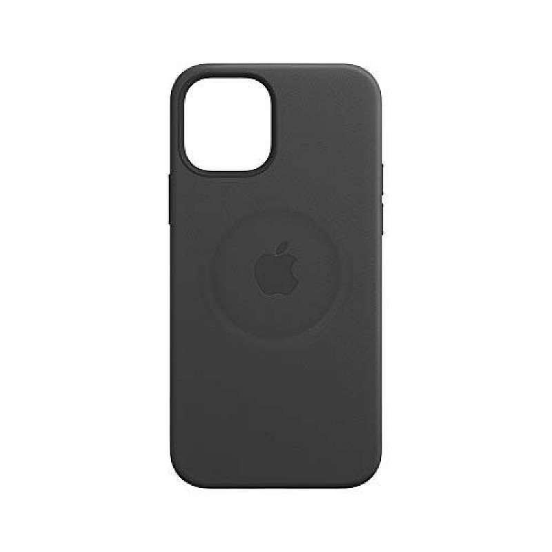 Apple Leather Case with MagSafe (for iPhone 12, 12 Pro) - Black