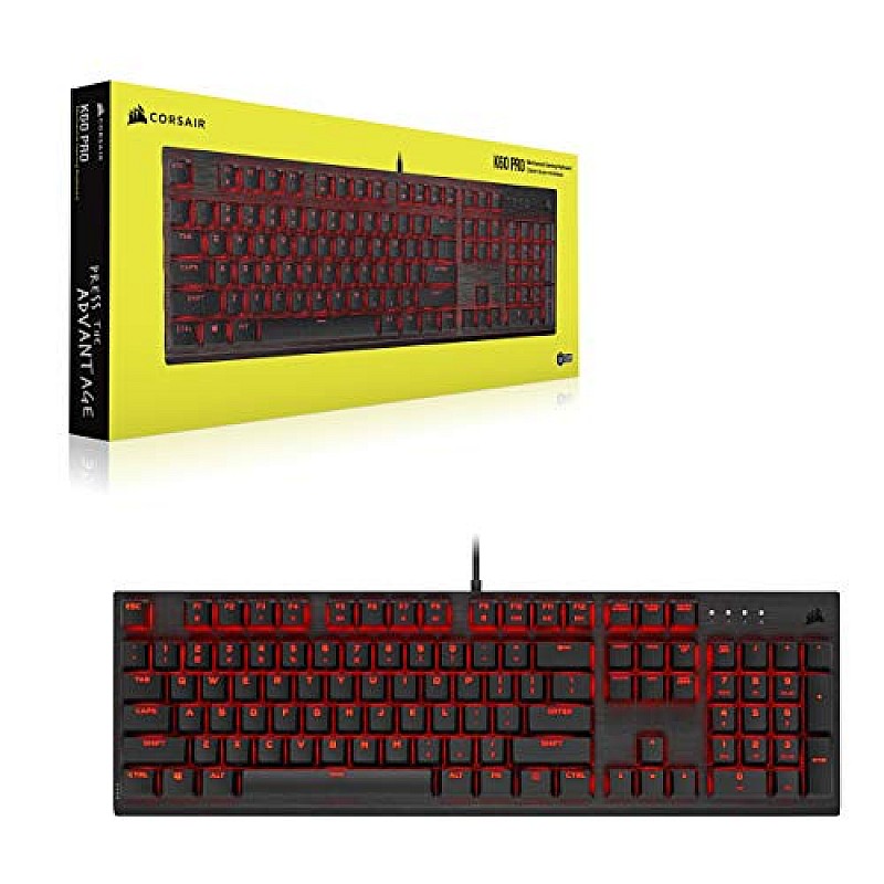 Corsair K60 RGB Pro Cherry USB Mechanical Key Switches-Durable Aluminum Frame-Customizable Per-Key RGB Backlighting Gaming Keyboard-Black