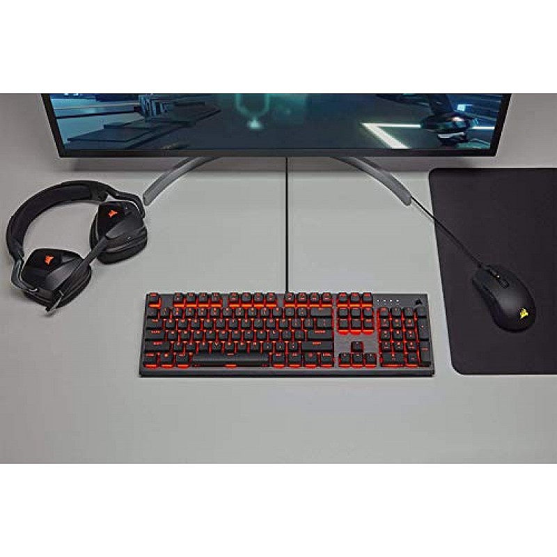 Corsair K60 RGB Pro Cherry USB Mechanical Key Switches-Durable Aluminum Frame-Customizable Per-Key RGB Backlighting Gaming Keyboard-Black