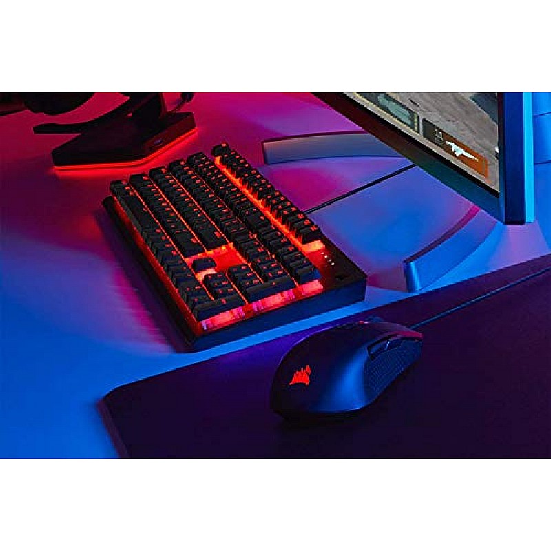 Corsair K60 RGB Pro Cherry USB Mechanical Key Switches-Durable Aluminum Frame-Customizable Per-Key RGB Backlighting Gaming Keyboard-Black