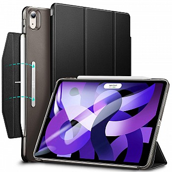 ESR Cover for iPad Air 5th 4th Generation (2022 2020, 10.9 inch), Trifold Smart Case with Clasp, Auto Sleep and Wake, Ascend Series, Black