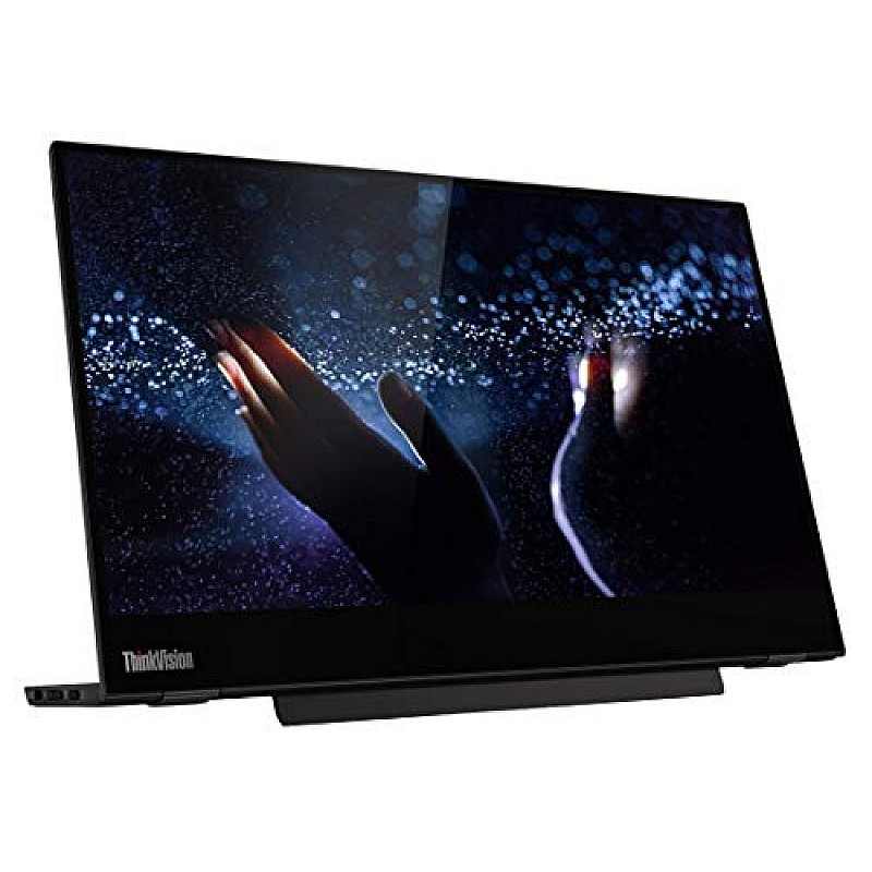 Lenovo Think vision M14T, 14 Inch (35.56 Cms) Fhd IPS 1920 x 1080 Pixels touchscreen 300 Nits Monitor (Raven Black)