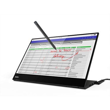 Lenovo Think vision M14T, 14 Inch (35.56 Cms) Fhd IPS 1920 x 1080 Pixels touchscreen 300 Nits Monitor (Raven Black) Lenovo Think vision M14T, 14 Inch (35.56 Cms) Fhd IPS 1920 x 1080 Pixels touchscreen 300 Nits Monitor (Raven Black)