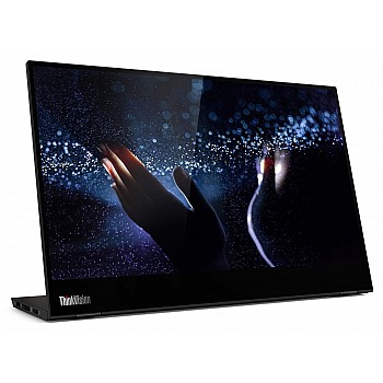 Lenovo Think vision M14T, 14 Inch (35.56 Cms) Fhd IPS 1920 x 1080 Pixels touchscreen 300 Nits Monitor (Raven Black)