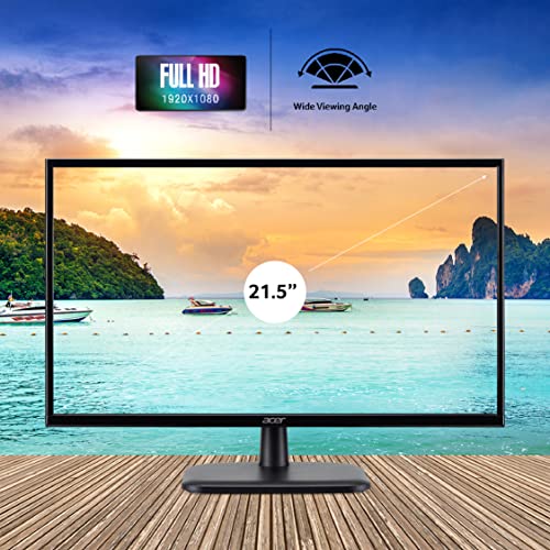 Acer EK220Q 21.5 Inch (54.61 Cm) Full HD (1920x1080 Pixels) VA Panel LCD Monitor with LED Back Light 250 Nits HDMI, VGA Ports (Black) Acer EK220Q 21.5 Inch (54.61 Cm) Full HD (1920x1080 Pixels) VA Panel LCD Monitor with LED Back Light 250 Nits HDMI, VGA Ports (Black)