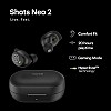 Noise Shots Neo 2 Wireless Earbuds with Gaming Mode, Powerful Bass, Hands Free Calling, Raven Black