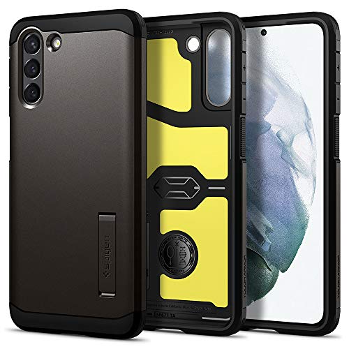 Spigen Tough Armor Back Cover Case Compatible with Galaxy S21+ 5G (TPU + Poly Carbonate | Gunmetal) Spigen Tough Armor Back Cover Case Compatible with Galaxy S21+ 5G (TPU + Poly Carbonate | Gunmetal)