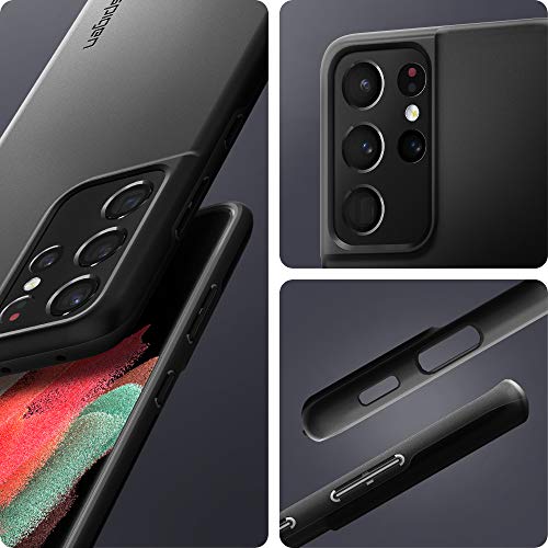 Spigen Thin Fit Back Cover Case for Samsung Galaxy S21 Ultra (TPU Matte Black) Spigen Thin Fit Back Cover Case for Samsung Galaxy S21 Ultra (TPU Matte Black)
