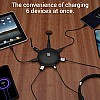 Portronics UFO PRO 6Ports, 60W Charging Station with PD + QC Output (Black)