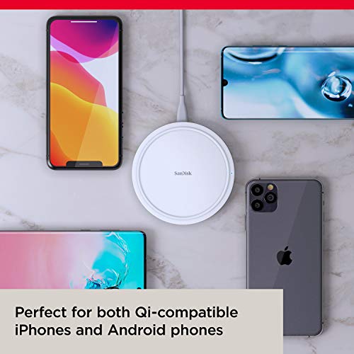 SanDisk iXpand Wireless 15W Charger for Qi-Compatible Phones (iPhone 8 White) SanDisk iXpand Wireless 15W Charger for Qi-Compatible Phones (iPhone 8 White)