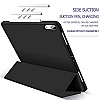 Robustrion Smart Flexible Trifold Flip Case Cover for iPad Air 5th Generation Cover iPad Air 4th Generation iPad Air 5th 4 10.9 inch - Black