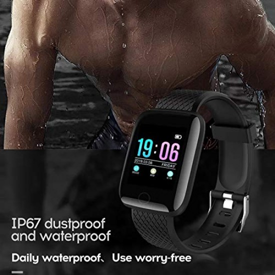 AIRTREE ID116 Smart Band Sport Fitness Tracker Bluetooth Clock Support Exercise Monitoring Message Call Reminder Step Calculation Watch